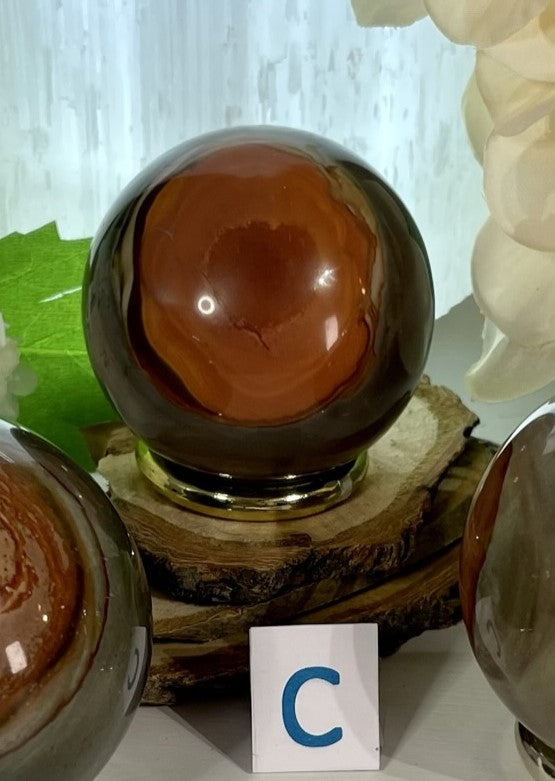 Polychrome jasper sphere healing crystal c 2