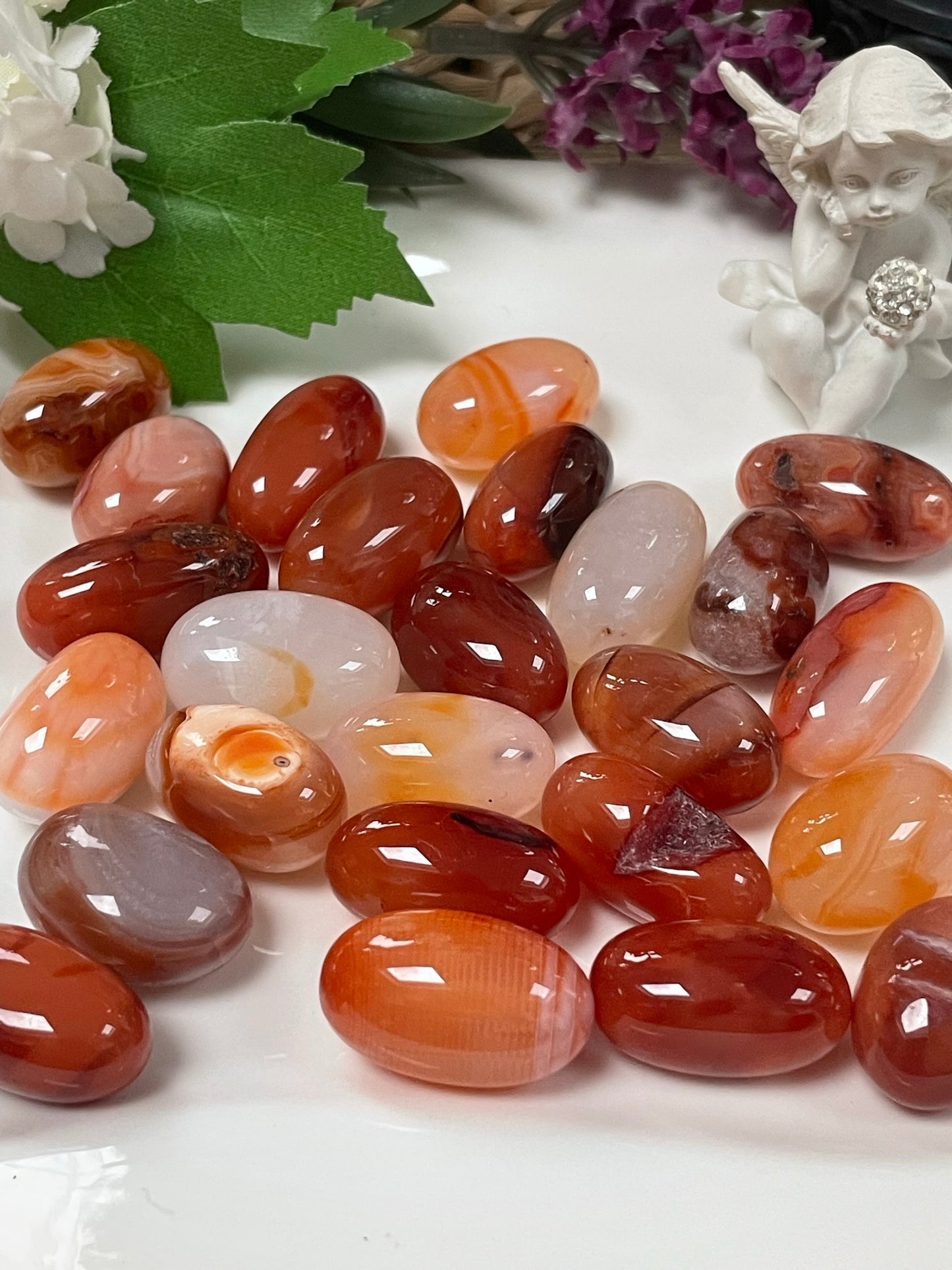 carnelian tumbles stones crystal 2