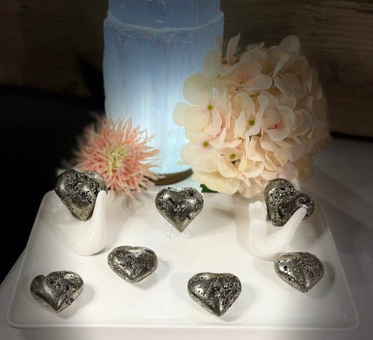 pyrite heart crystal healing 1