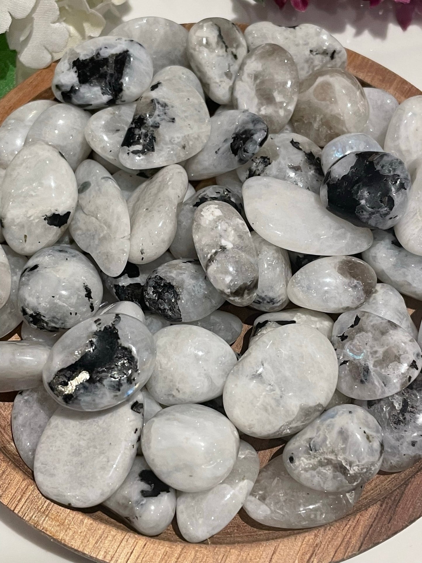 rainbow moonstone tumble stone crystal 3