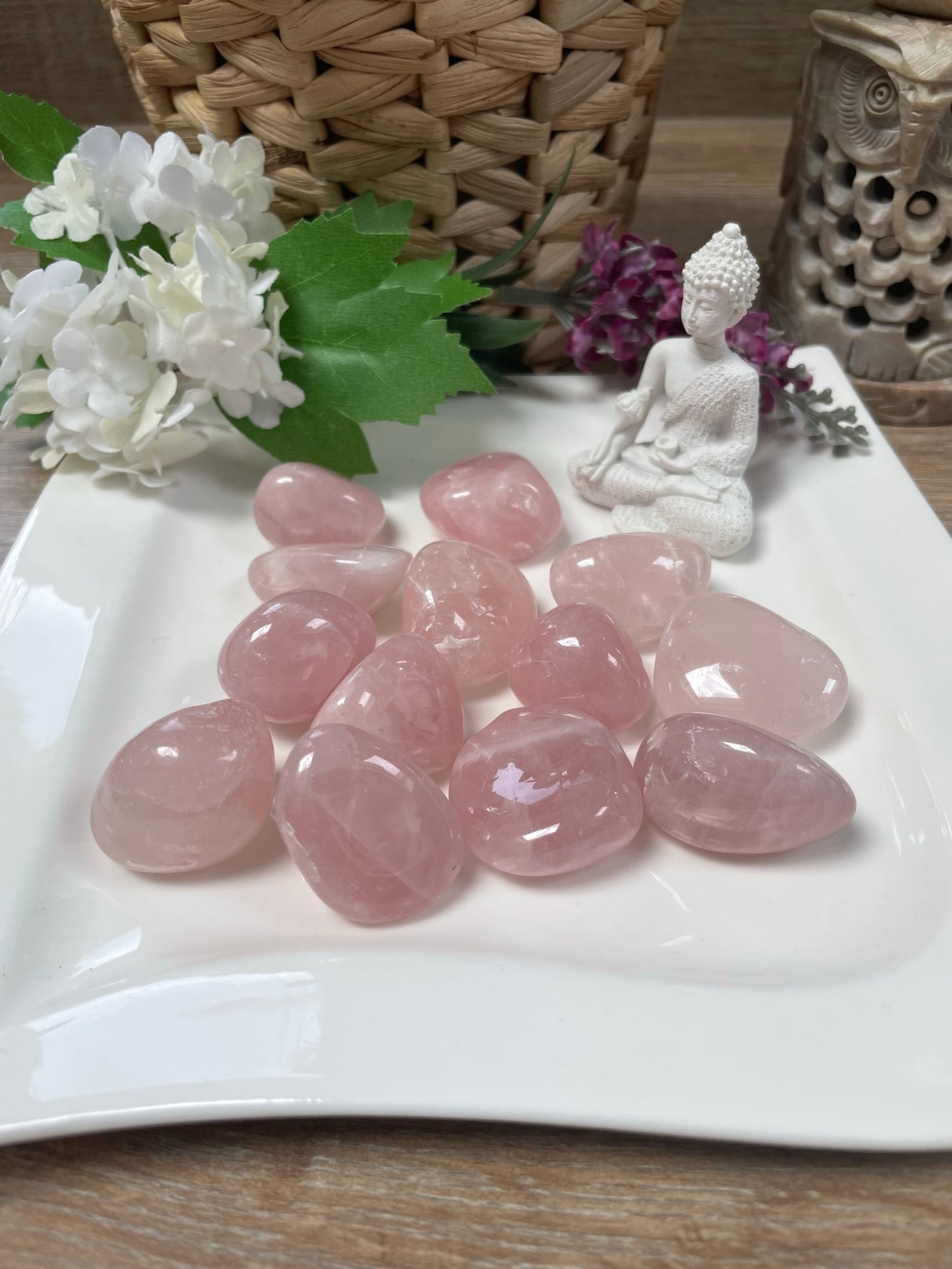 rose quartz tumble stone crystal healing 1