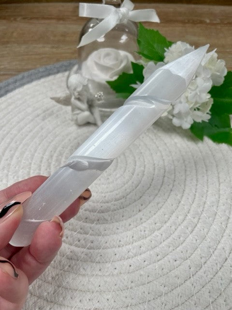 selenite spiral wands 2